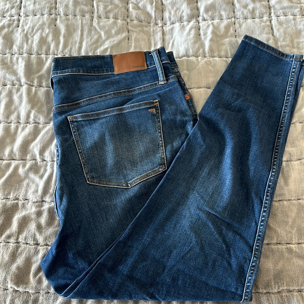 Madewell W34 10” high rise skinny